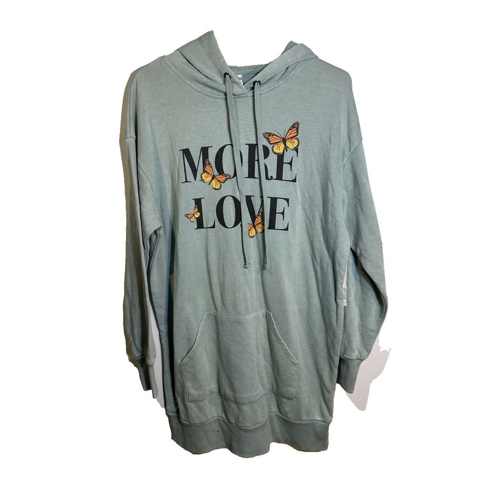 NOBO no boundaries womens juniors long sleeve MOVE‎ LOVE hoodie size XS